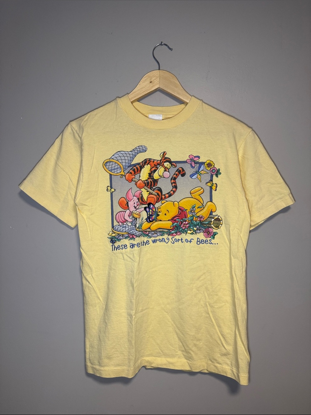 Vintage Winnie The Pooh Tigger Piglet T-Shirt / Small / Embroidered / 1990s